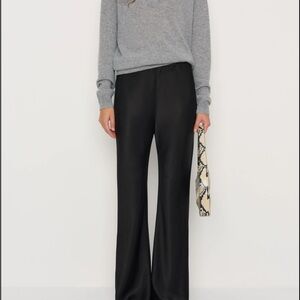 Gale Satin Mid Rise Bias Pant